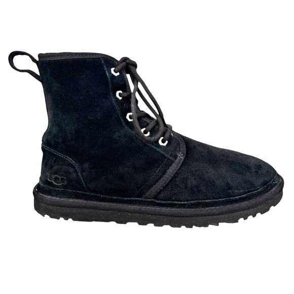 UGG Women’s Harkley Black Suede Winter Chukka Boot Size US 10 - Picture 1 of 10